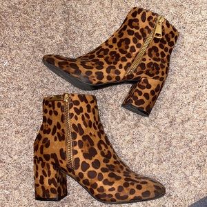 Cheetah booties